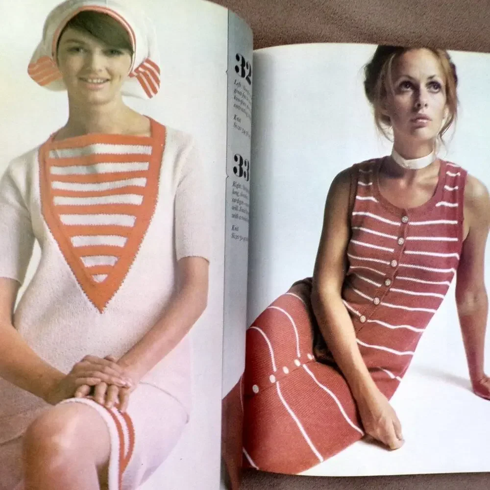 Knitting, A Pattern Book Golden Hands Vintage 1972 Color Photos